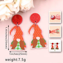 Load image into Gallery viewer, *RTS* Acrylic Gnome Earrings
