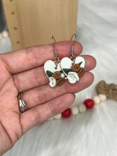 Load image into Gallery viewer, *RTS* Clay Heart Floral Earrings
