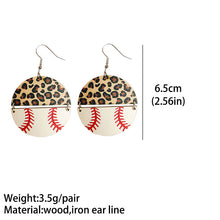 Load image into Gallery viewer, *RTS* Wooden Sports Earrings
