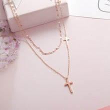 Load image into Gallery viewer, *RTS*  Dainty Cross Choker Necklace
