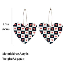 Load image into Gallery viewer, *RTS* Acrylic Heart Earrings
