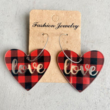 Load image into Gallery viewer, *RTS* Acrylic Heart Earrings
