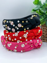 Load image into Gallery viewer, *RTS* Baseball Embellished Headband
