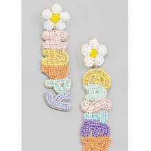 Load image into Gallery viewer, RTS Easter Hand Beaded Earrings
