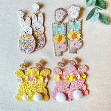 Load image into Gallery viewer, RTS Easter Hand Beaded Earrings
