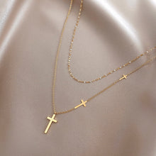 Load image into Gallery viewer, *RTS*  Dainty Cross Choker Necklace
