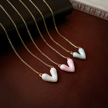 Load image into Gallery viewer, *RTS* Pastel Shimmer Heart Necklace
