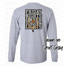 Load image into Gallery viewer, Friday Nights Under Stadium Lights_FAUX Sequins &amp; FAUX Glitter_Long Sleeve
