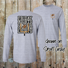 Load image into Gallery viewer, Friday Nights Under Stadium Lights_FAUX Sequins &amp; FAUX Glitter_Long Sleeve
