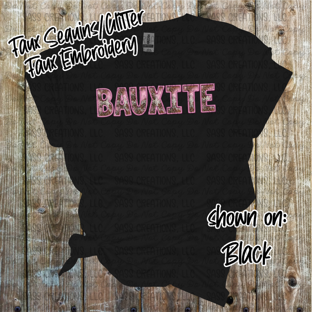 BAUXITE Pink Cow Leopard