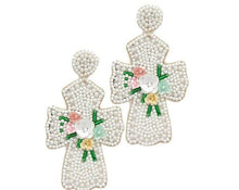 Load image into Gallery viewer, RTS Easter Hand Beaded Earrings
