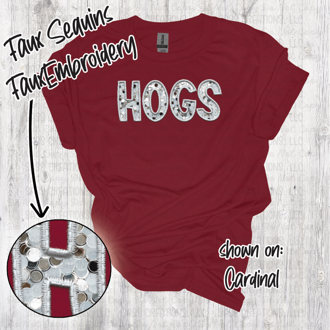 HOGS_FAUX Sequins and FAUX Embroidery ***SASS Exclusive***