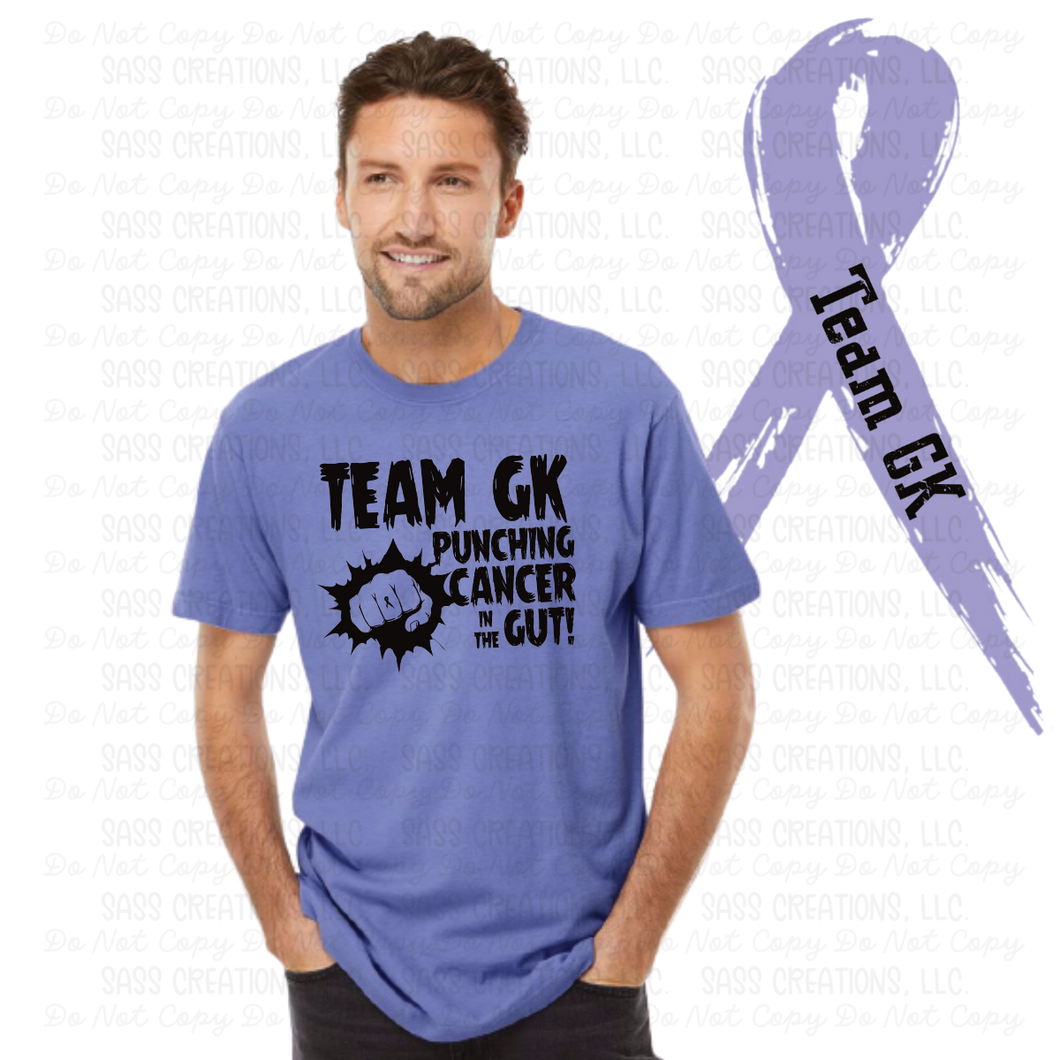 Team GK punching cancer in the gut T-Shirt