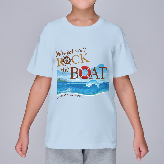 We're Just Here To Rock The Boat - Cruise 2022 YOUTH T-Shirt **EXCLUSIVE**