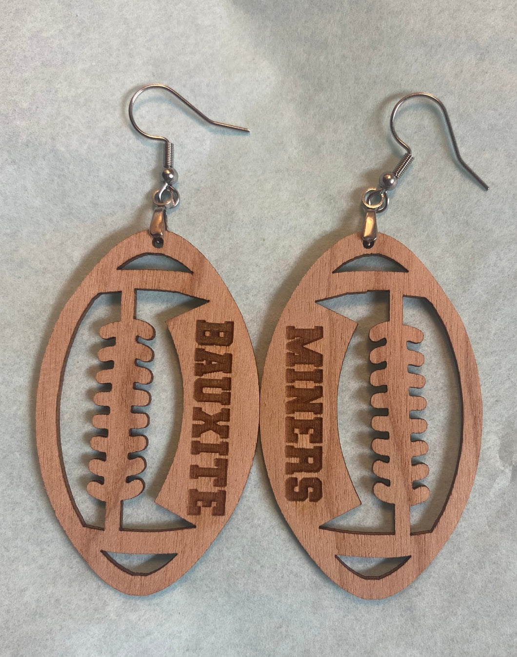 BAUXITE Football OR Cheer Earrings